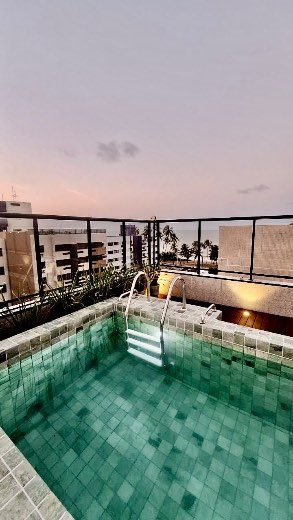 Flat 1 quartos (1 suíte) mobiliado à venda no Cabo Branco, em João Pessoa